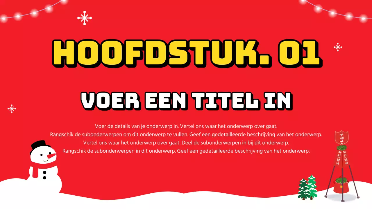 Trendy winter vrijwilligers trainingsmateriaal met een rode achtergrond