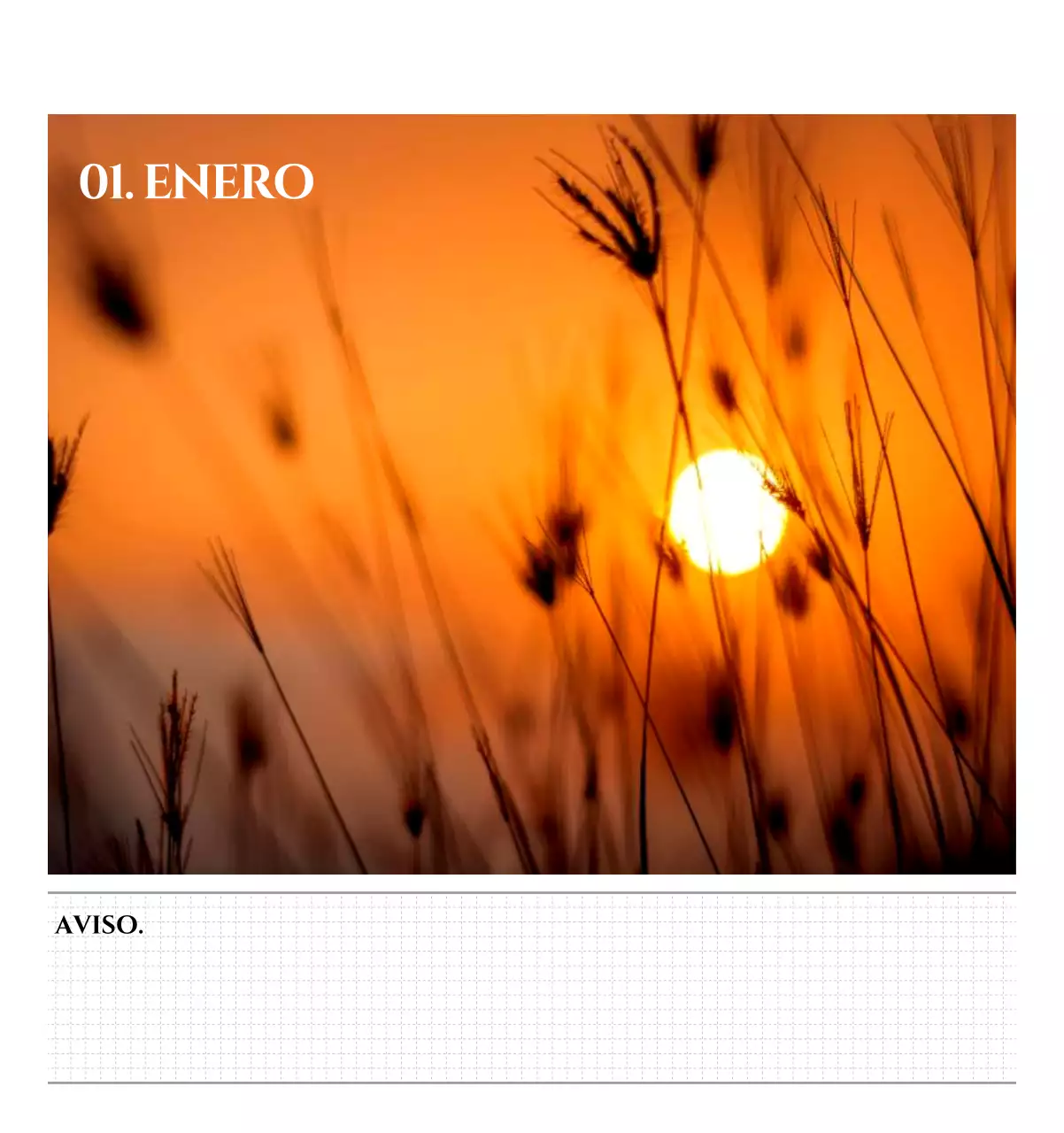 Calendario de pared de estilo sencillo con concepto de fotografía de viajes emocional en blanco y negro