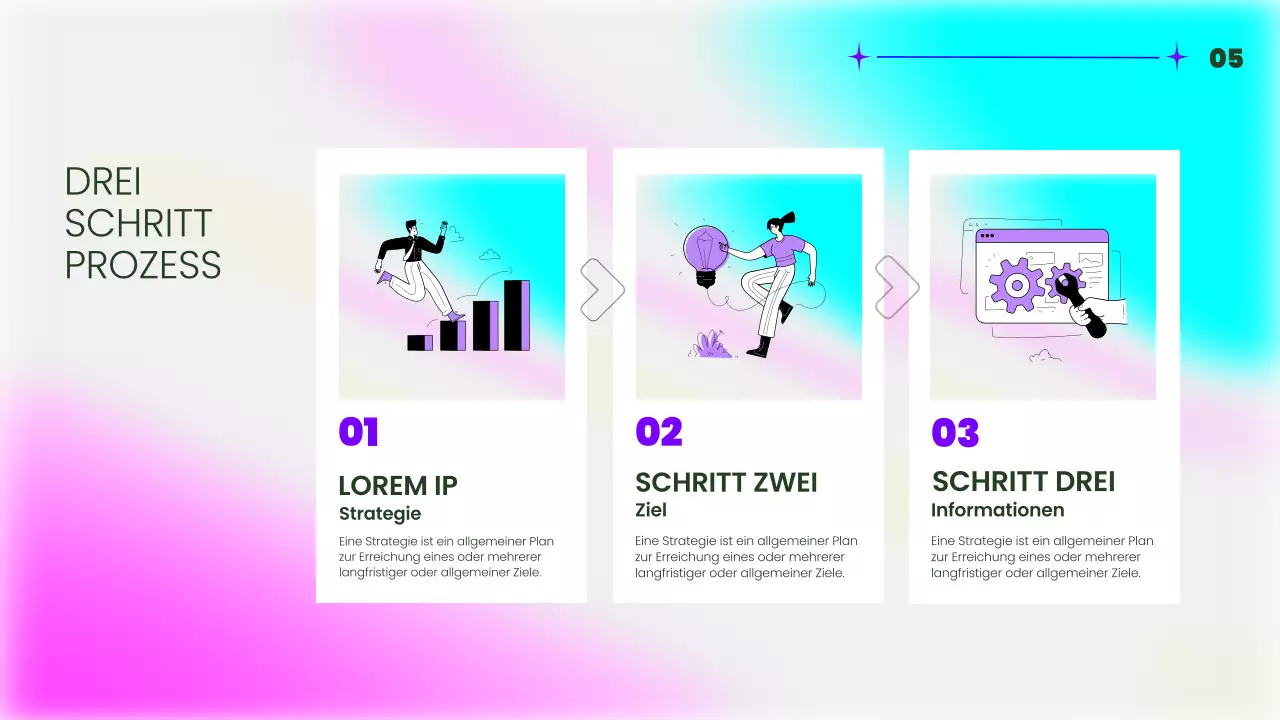 Rosa und fluoreszierend Trendy Multipage Layout Report