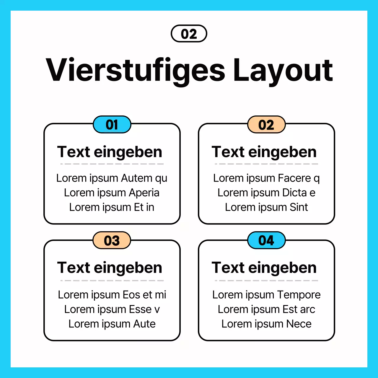  Einfache Business-Tipps in Hellblau und Schwarz