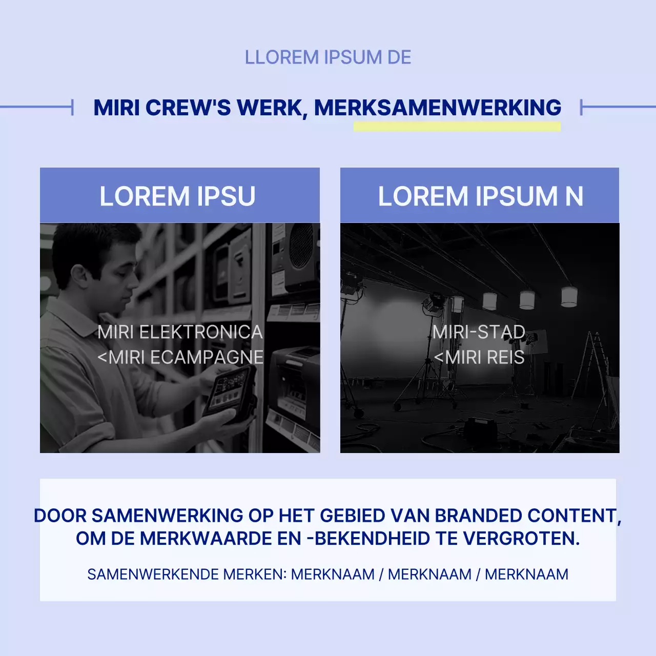 Eenvoudige banen in blauw