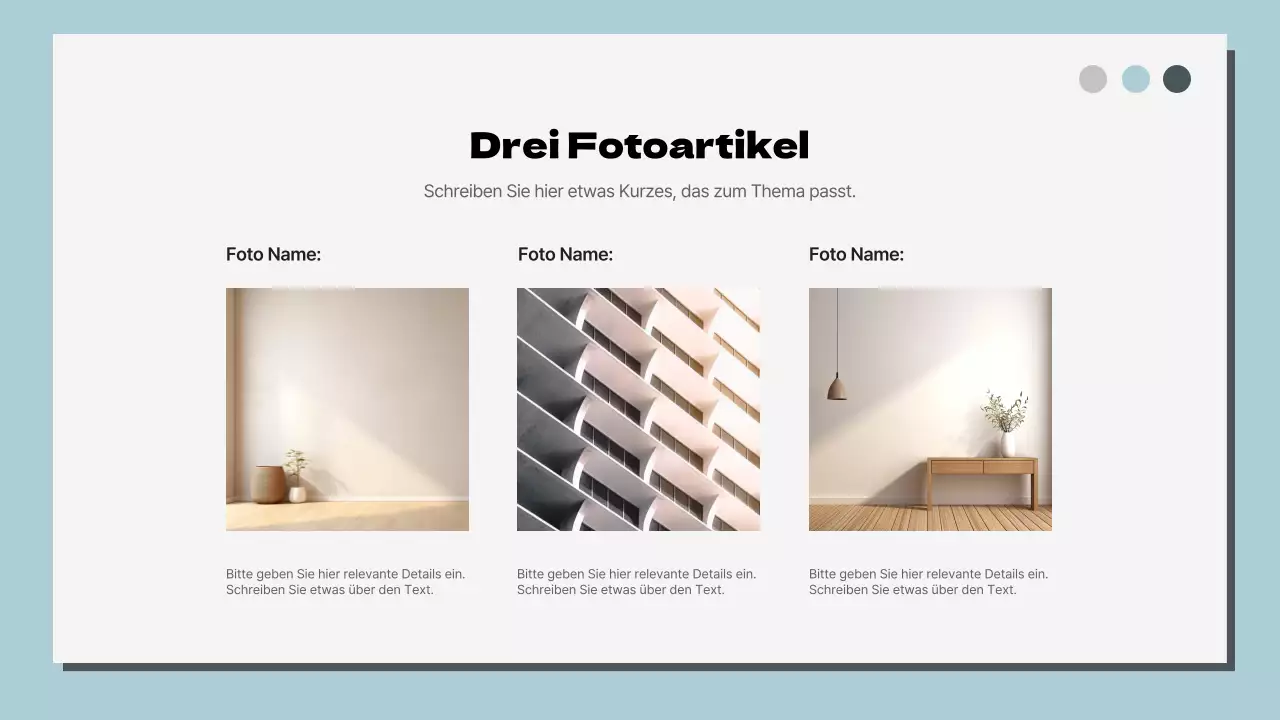 Himmelblau und Weiß Klassisches Mehrseiten-Layout Bericht