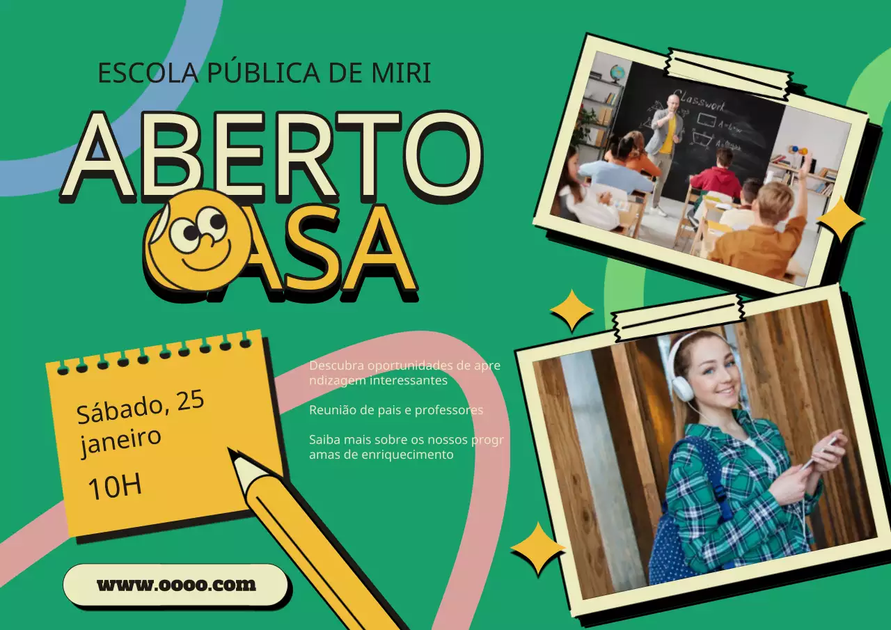 Promover uma CASA ABERTA verde e retro