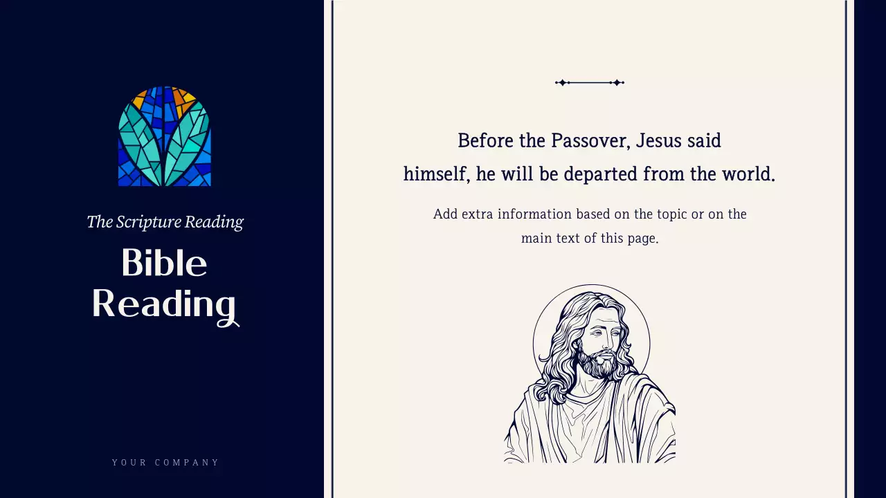 Navy Traditional Church Announcement Presentation