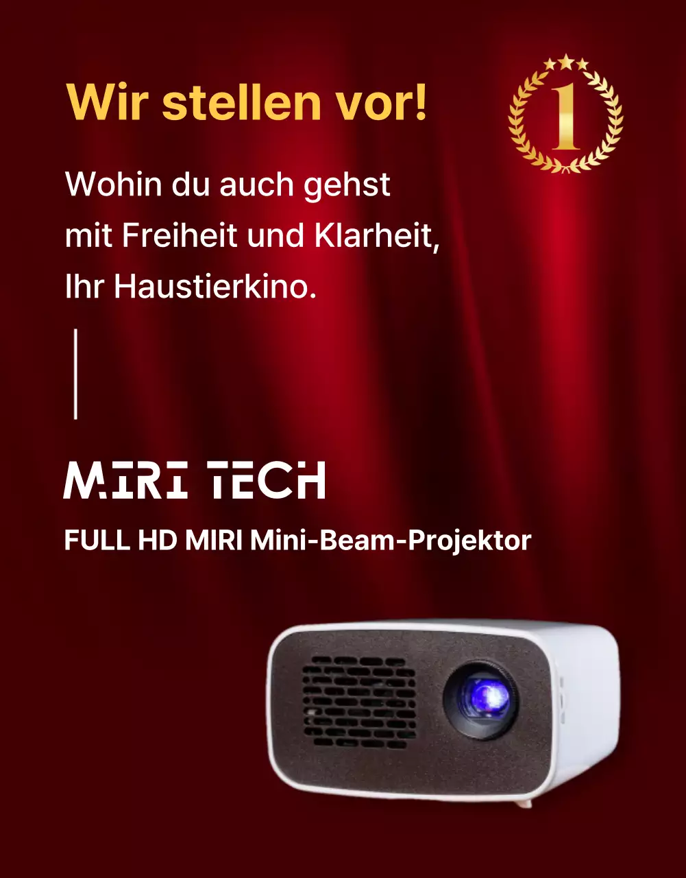 Rote, einfache Elektronik-Produktbeschreibung