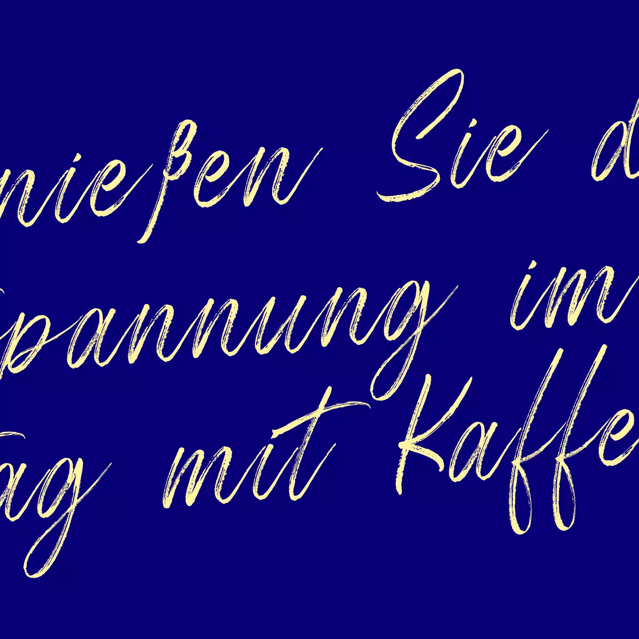 Kaffeehaus mit Schriftzug Typografie Konzept
