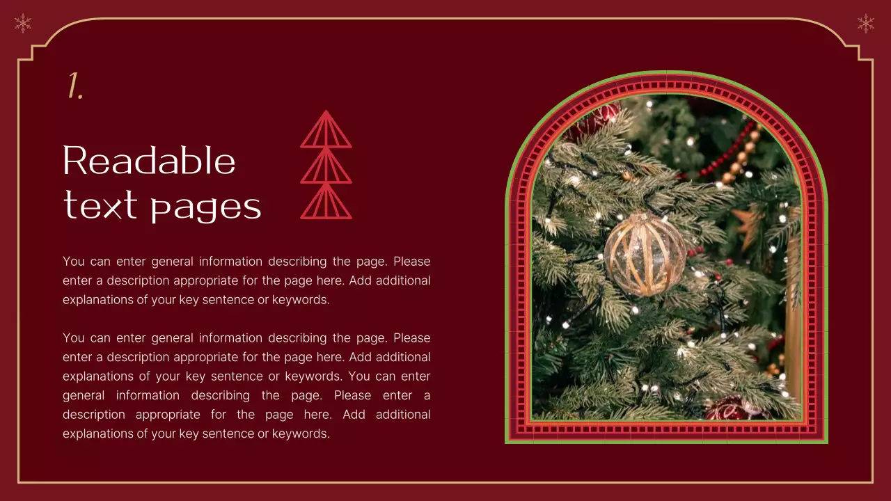 Wine Traditional Christmas Templates Presentation