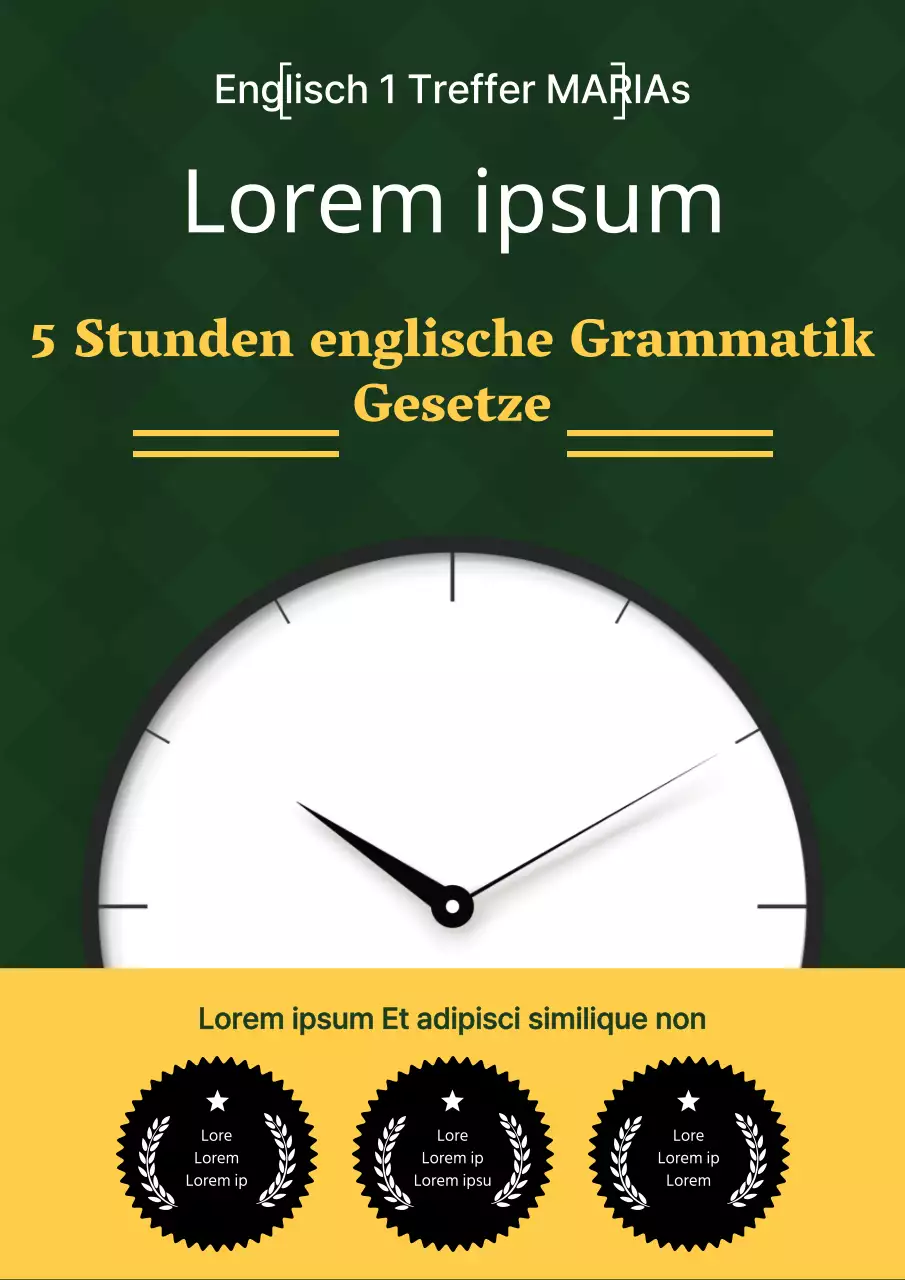 Stilvolle Zeitmanagementhülle in Grün und Gelb