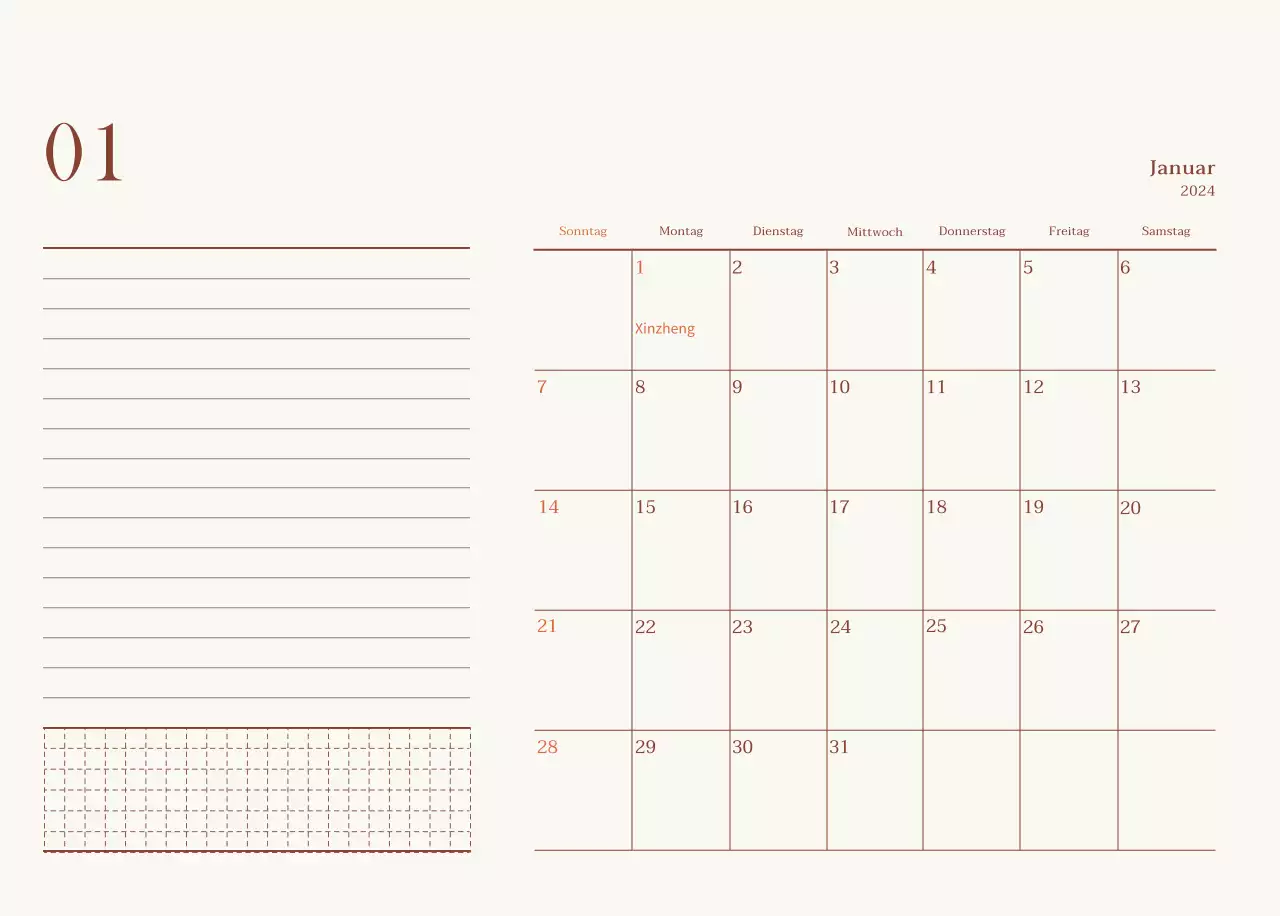 Emotionales Cafe-Fotolayout in Beige und Braun