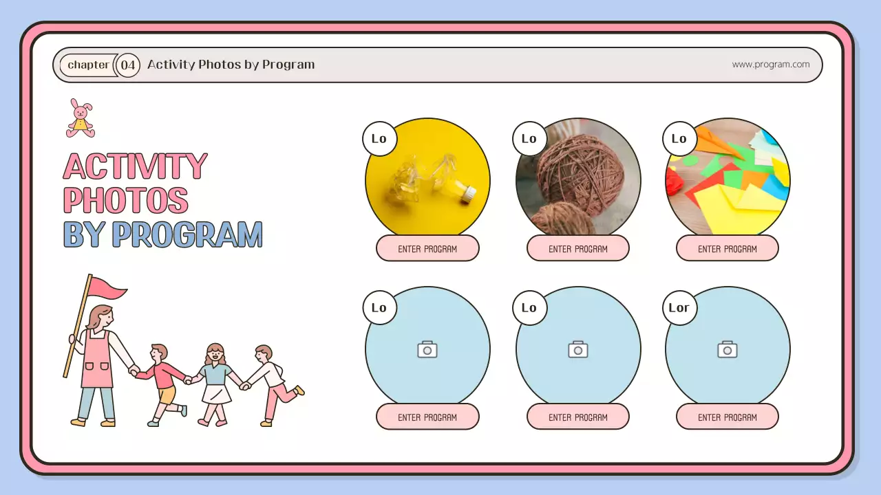 Pink Simple Play Program Guide Presentation