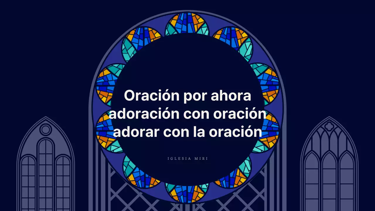 Guía de servicios religiosos sencillos en azul marino y beige