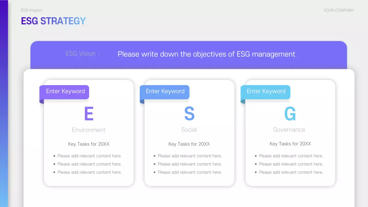 Blue Modern Sustainability Report Presentation