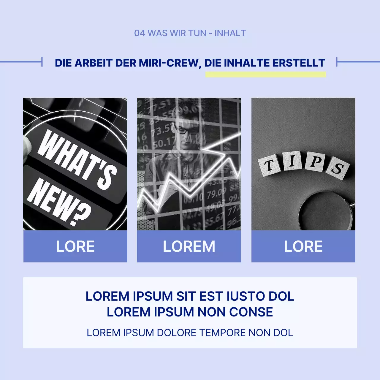 Einfache Aufgaben in Blau