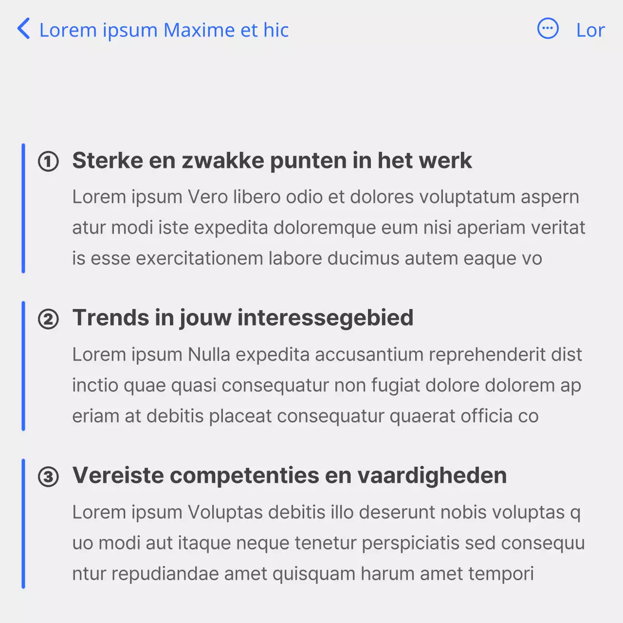Een gids voor het ontwerpen van een eenvoudige carrière in wit en blauw