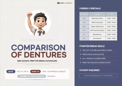 Blue Modern Education Event Poster