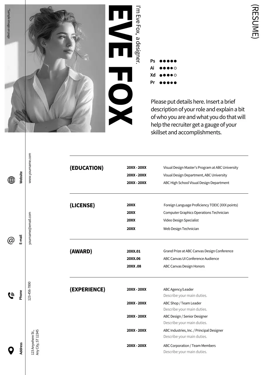 Black Professional Resume Document