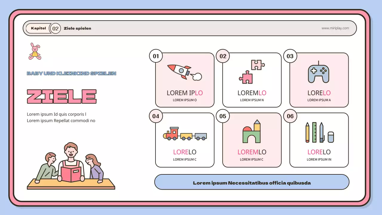Eine süße Baby- und Kleinkind-Lehrermappe in Hellblau und Rosa