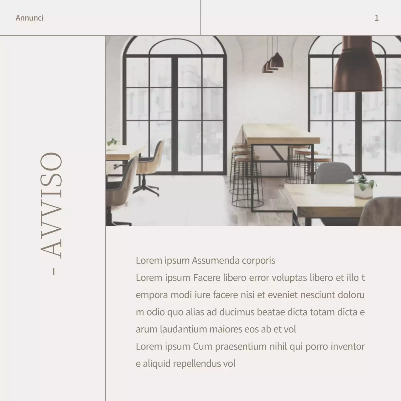 Promuovere un marchio di caffè moderno in beige e marrone