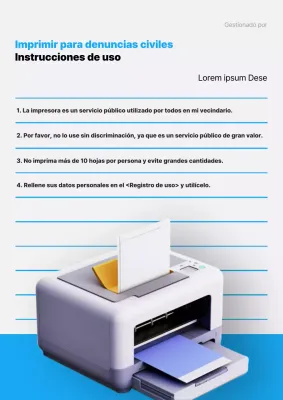 Se anuncia el uso de impresiones azules y sencillas en 3D en el sector público