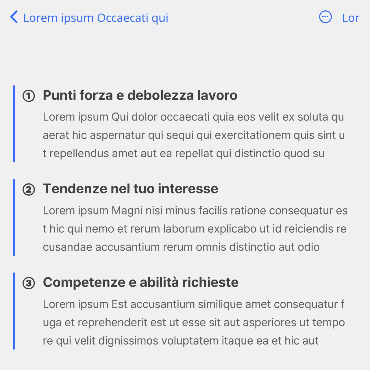 Guida alla progettazione di una carriera semplice in bianco e blu