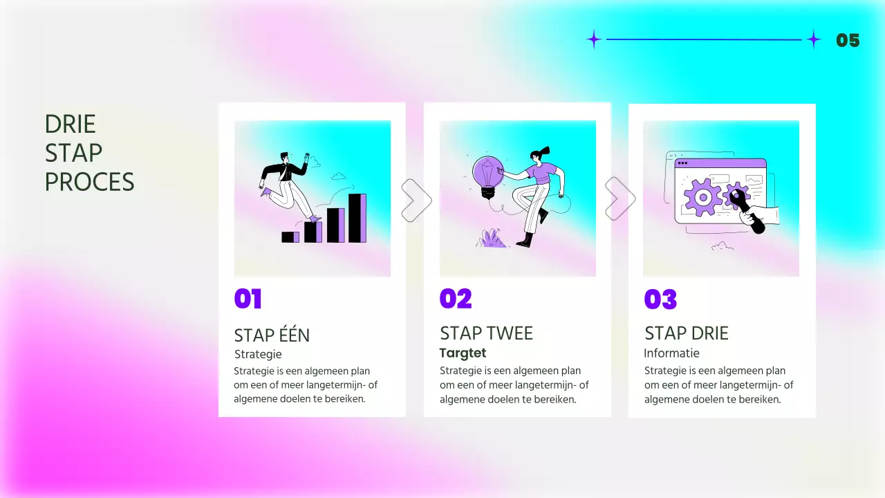 Roze en fluorescerende trendy lay-outrapport met meerdere pagina's