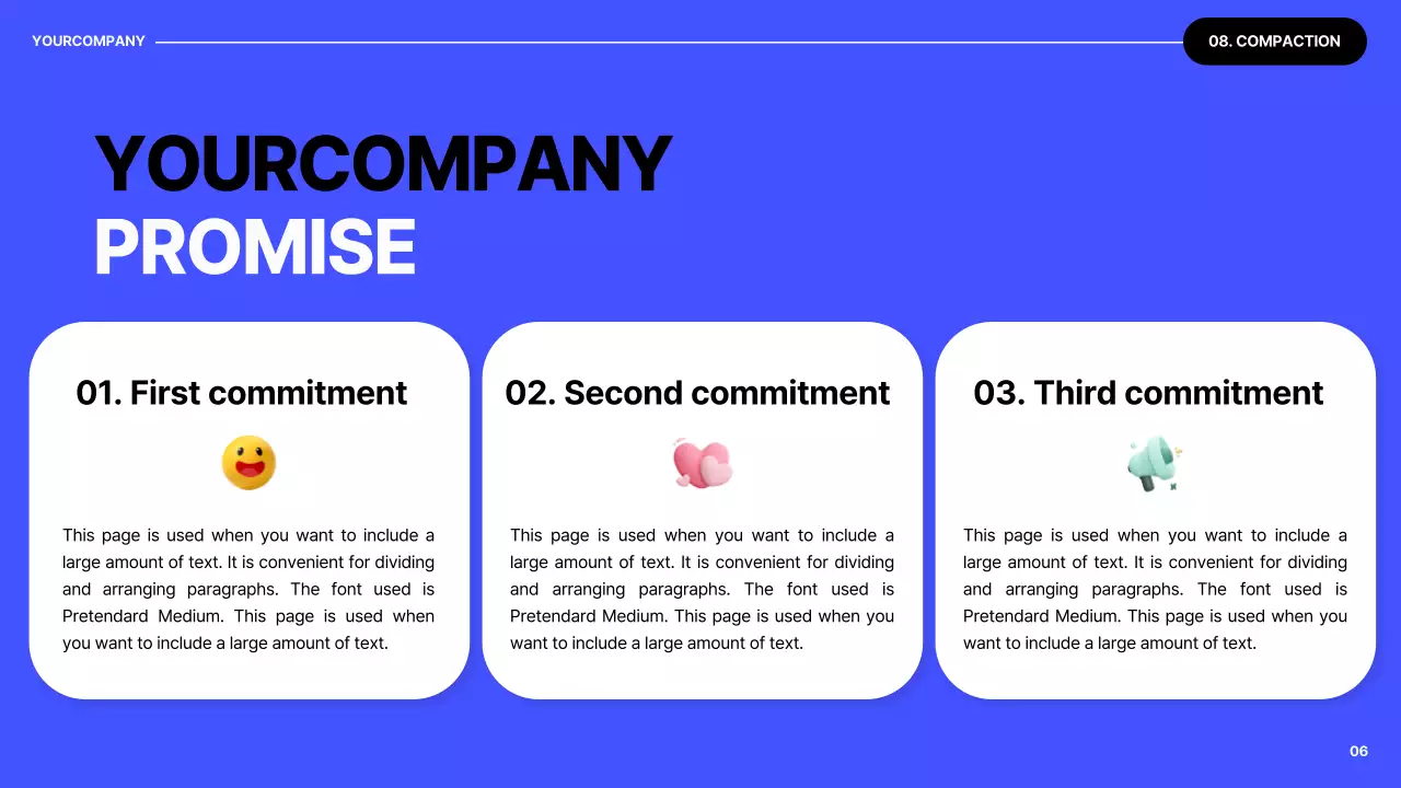 파랑과 흰색 모던한 사내내부 교육자료 소개서