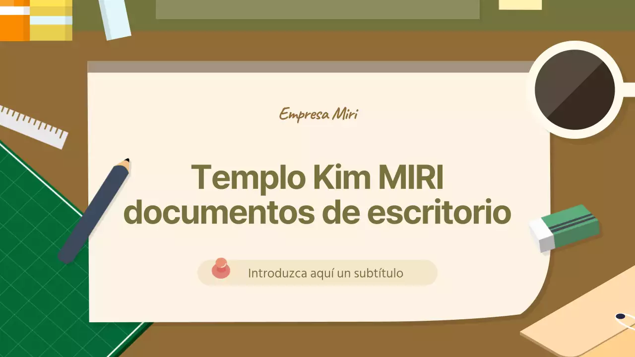 Un acogedor oficinista de caqui y marrón Business Report