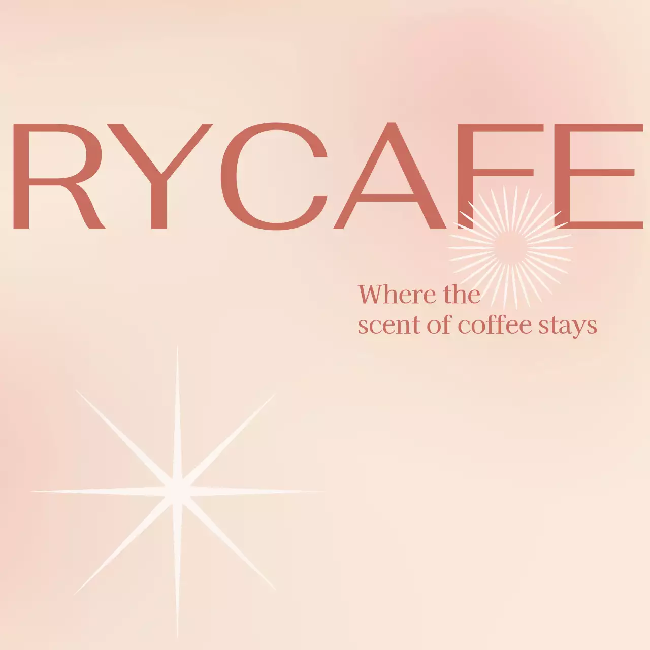 Pink Beige Gradient Cafe Series Concept