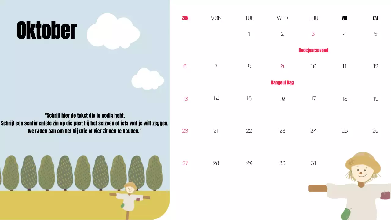 Een regenboog aan trendy kalenderplanners