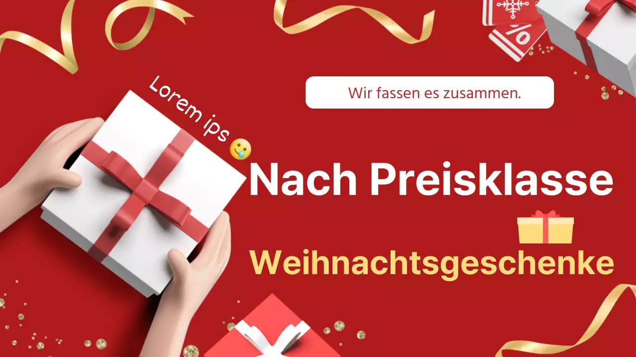 Trendige Geschenkvorschläge für die Feiertage in Rot und Gold Post