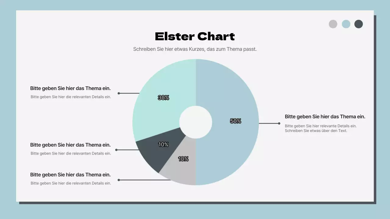 Himmelblau und Weiß Klassisches Mehrseiten-Layout Bericht