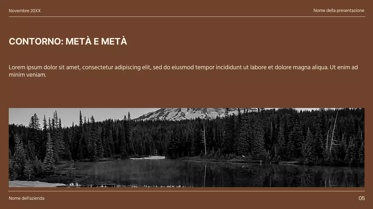 Relazione sulle pagine di Khaki e Brown Minimal Diverse Layout