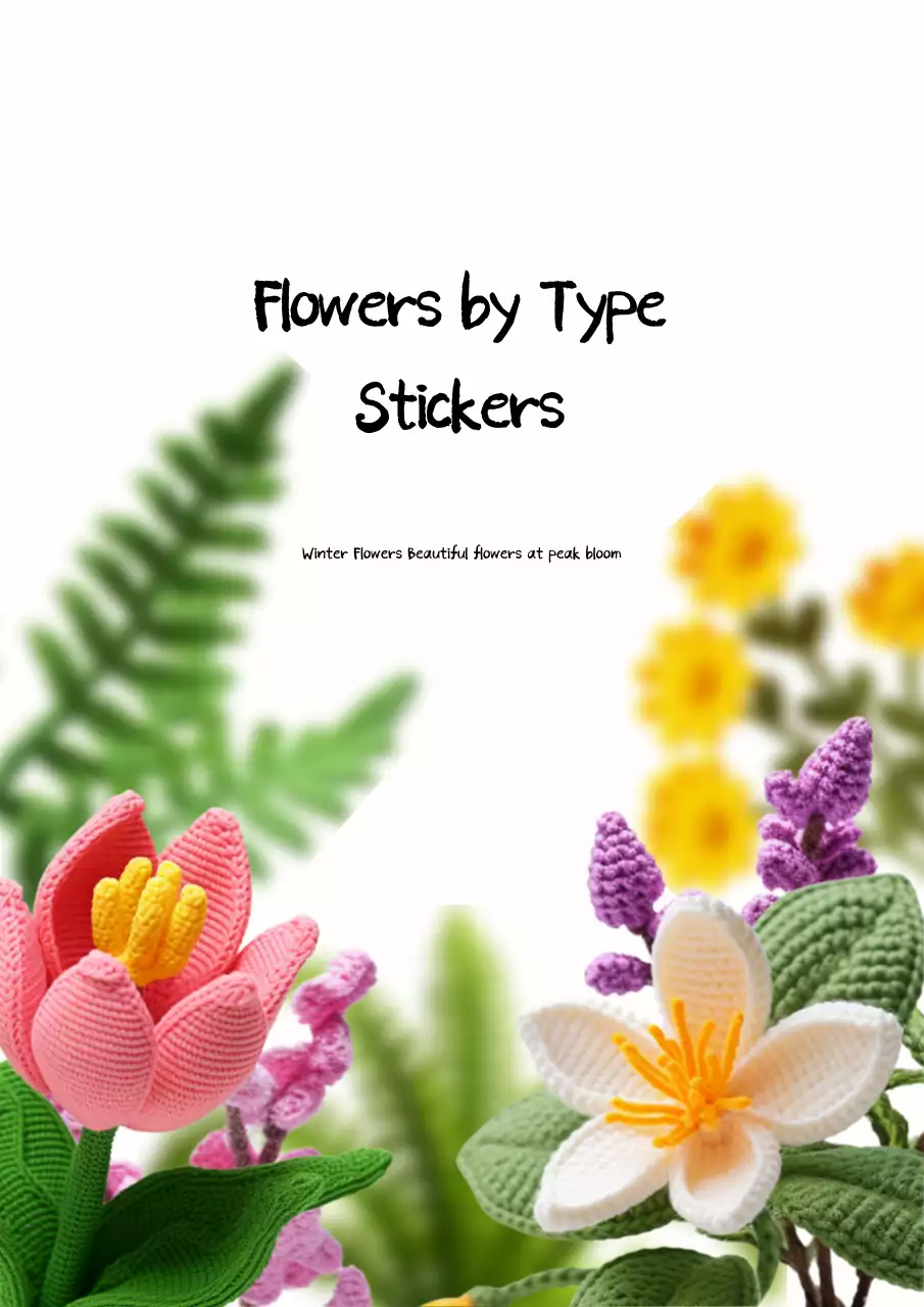 Stiker bunga berdasarkan jenisnya