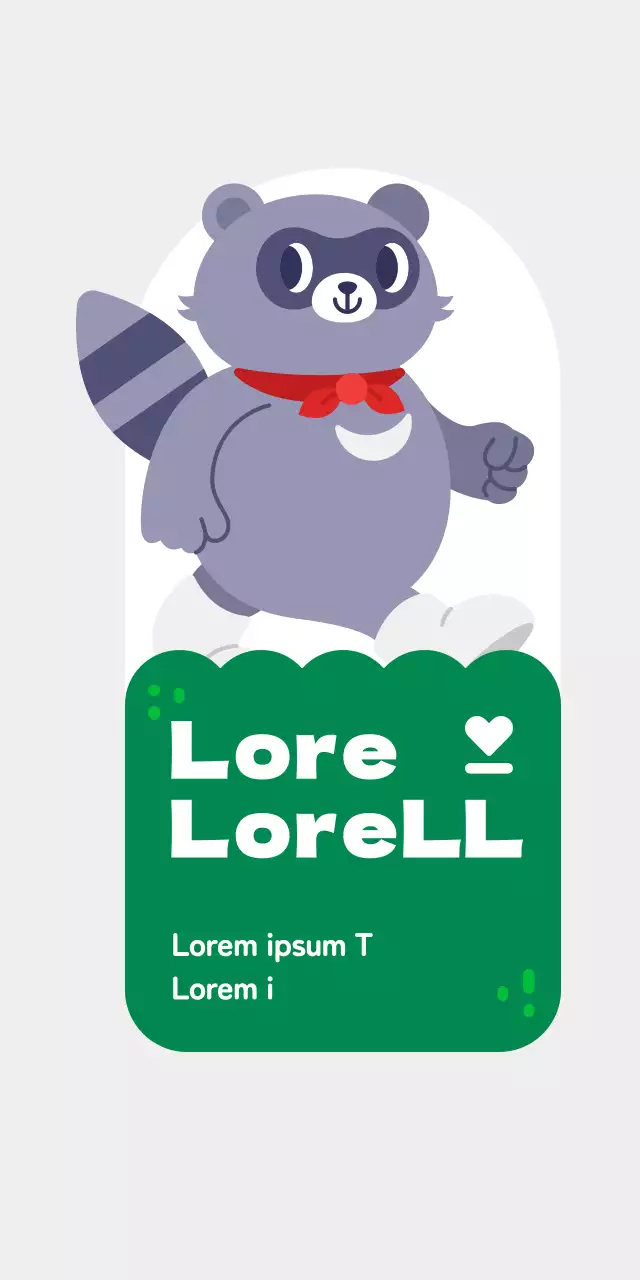 Paletti per eventi di gruppi animalisti con illustrazioni di simpatici personaggi animali