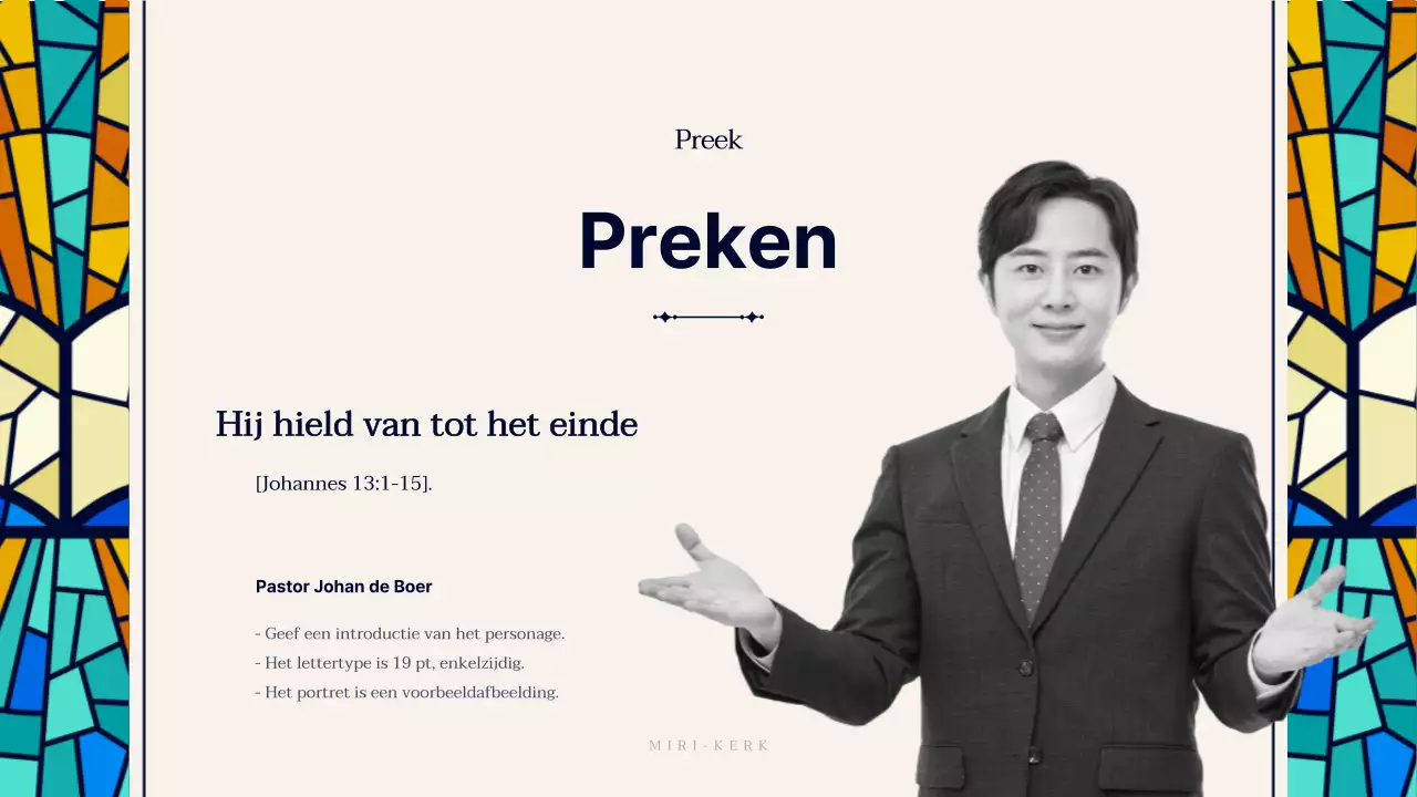 Een gids voor eenvoudige kerkdiensten in marineblauw en beige