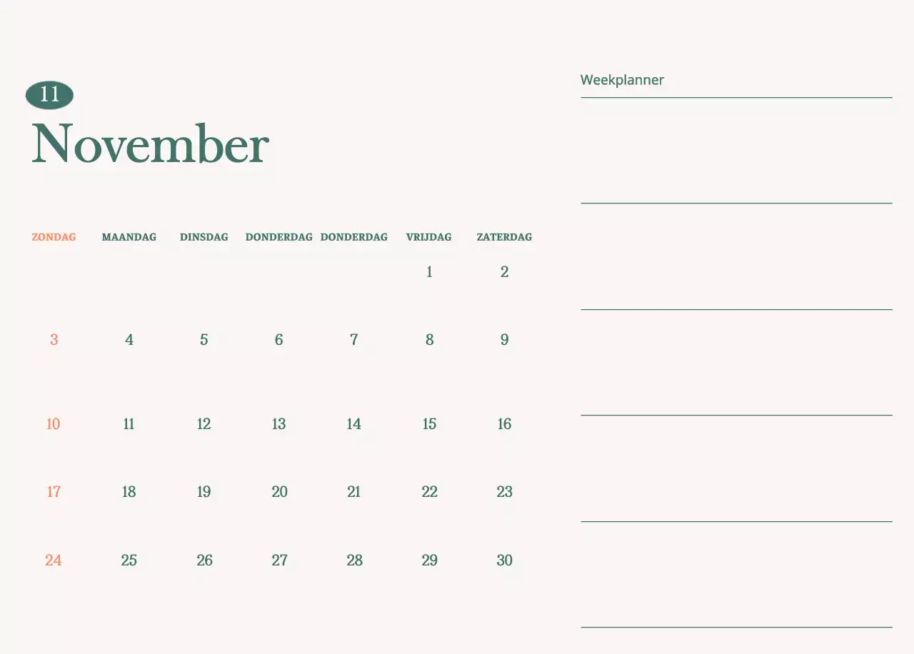 Cafékalender met aanbevelingen voor de drank van de maand