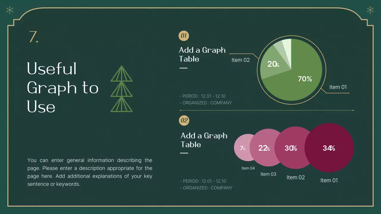 Green Elegant Christmas Event Presentation
