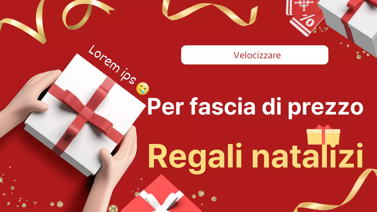Suggerimenti di tendenza per i regali di Natale in rosso e oro