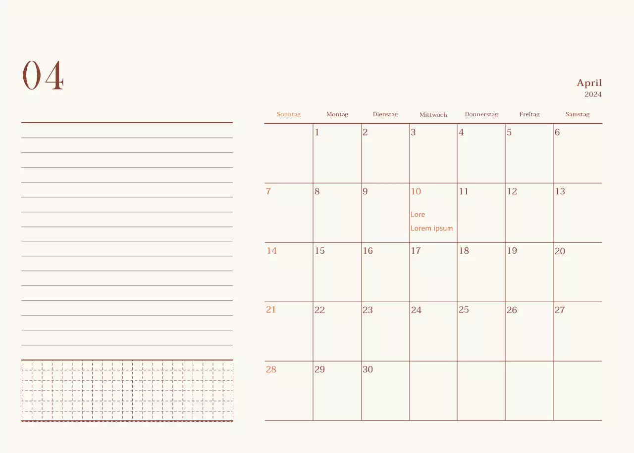 Emotionales Cafe-Fotolayout in Beige und Braun