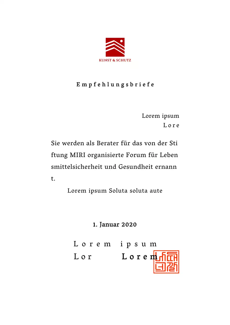 Gestaltung eines Diploms