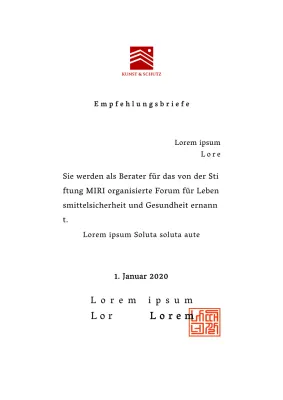 Gestaltung eines Diploms