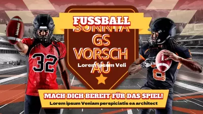 Die orange-gelb-kitschige Vorschau auf den Super Bowl am Sonntag