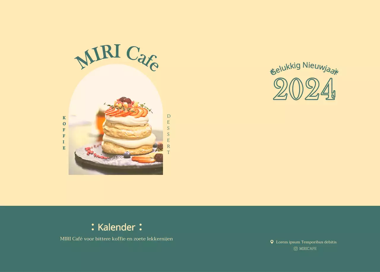 Cafékalender met aanbevelingen voor de drank van de maand