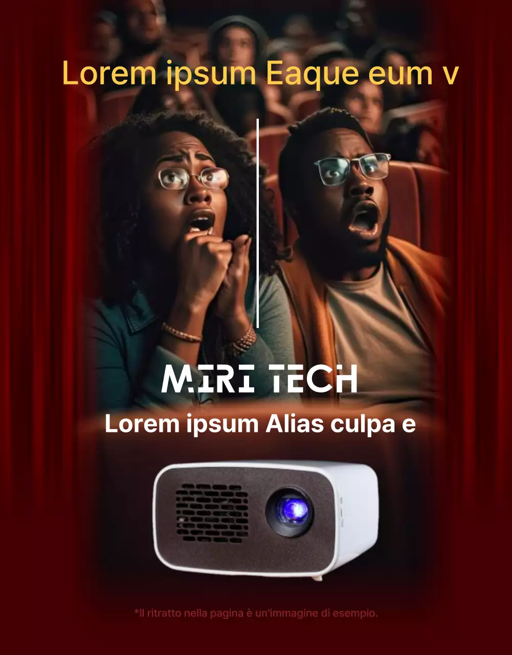 Rosso, semplice descrizione del prodotto elettronico