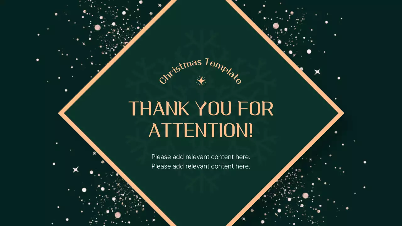 Green Elegant Christmas Template Presentation