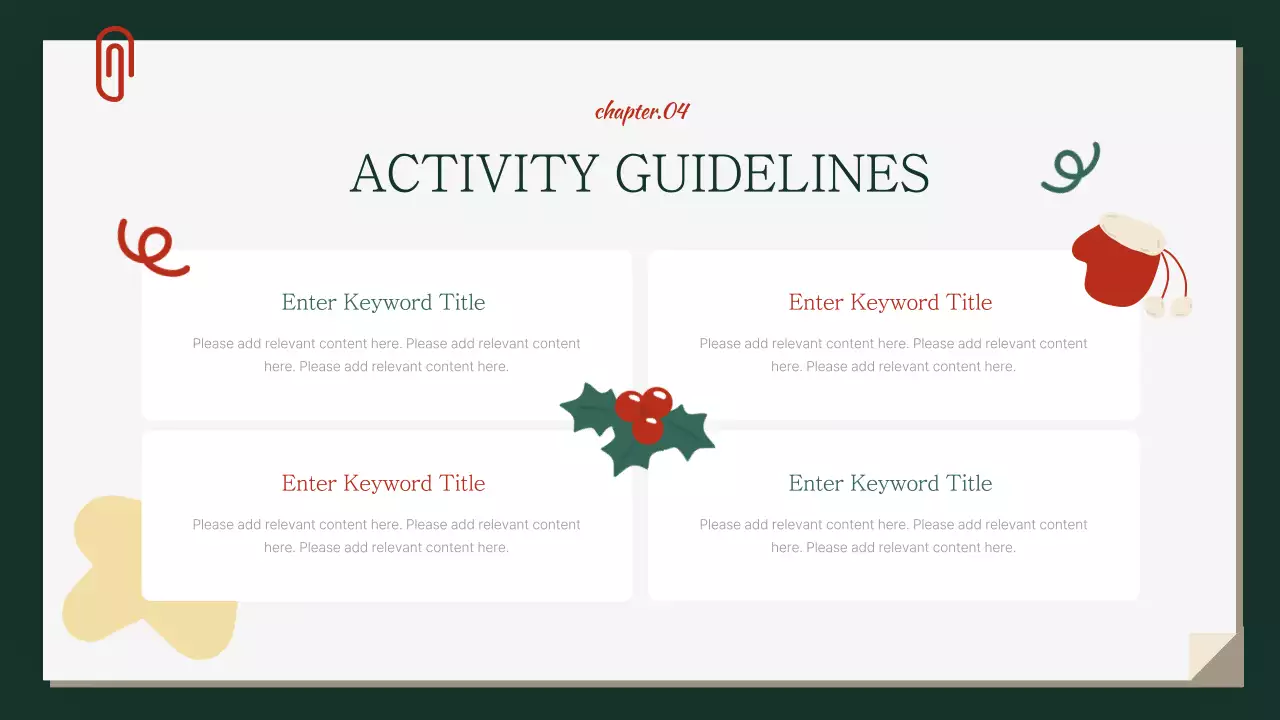 그린 페스티벌 자원봉사자 가이드 프레젠테이션