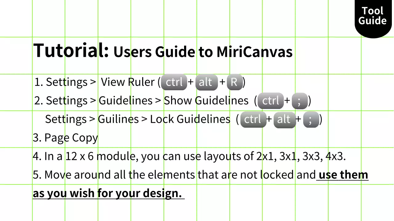 흰색의 단순한 미리캔버스 가이드 활용 소개서
