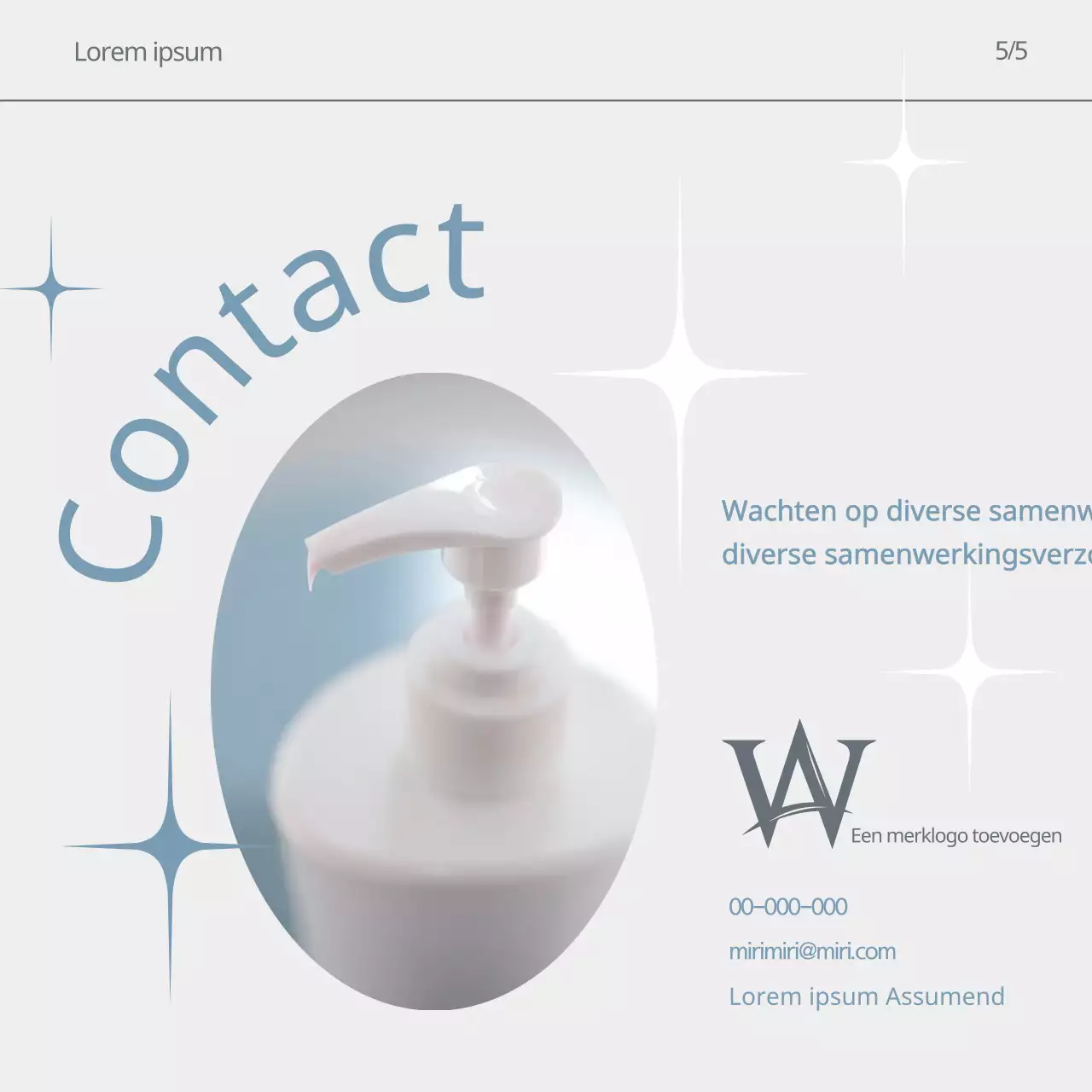 Instagram posts van beautymerken die de lichtblauwe trend omarmen