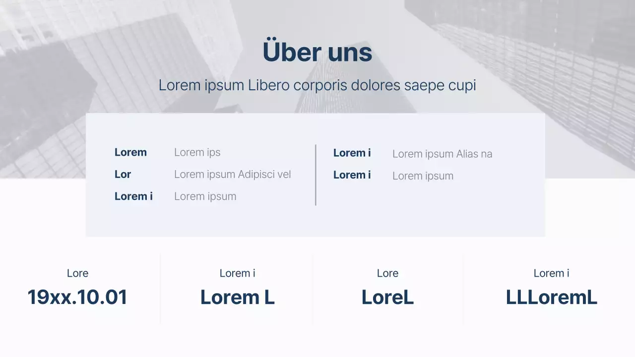 Ein einfacher ESG-Bericht in Marineblau und Hellblau