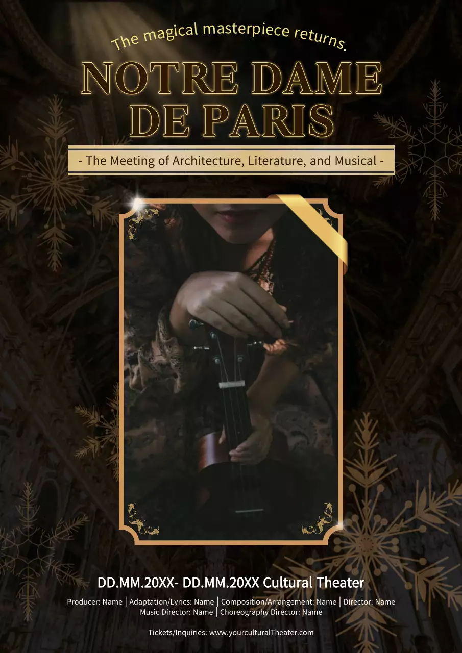 Brown Vintage Musical Event Poster